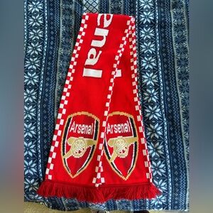 Arsenal Red Football Scarf with Club Crest